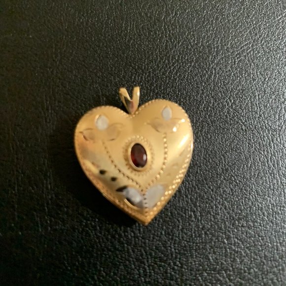 In 14K Yellow and White Gold Yellow Locket Pendant